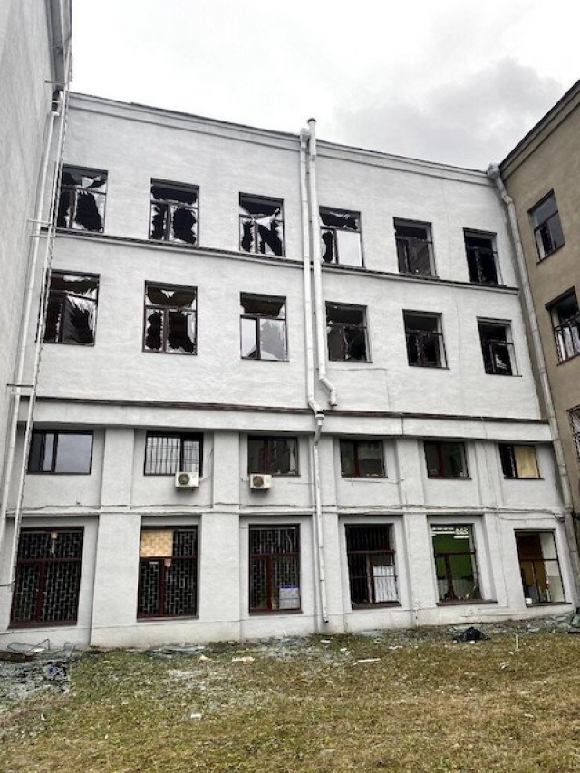 Германия поможет в ремонте корпуса ХНУ им. В. Каразина, пострадавшего во время обстрела