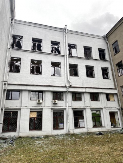 Германия поможет в ремонте корпуса ХНУ им. В. Каразина, пострадавшего во время обстрела