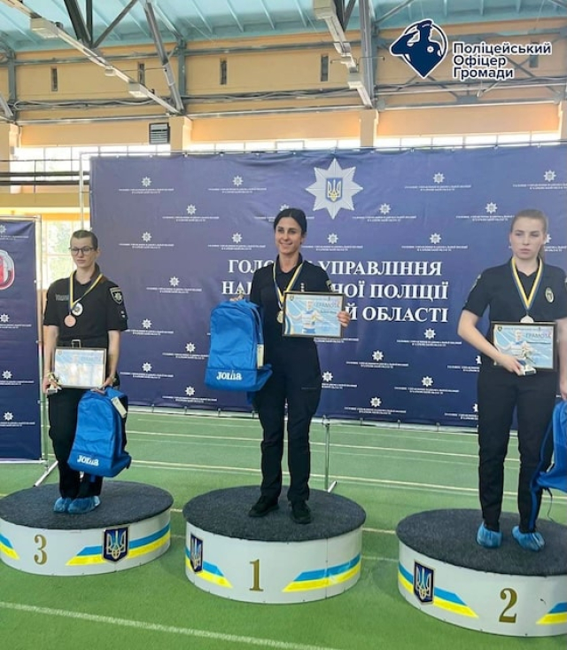 Офицер полиции из Беристинской громады лидировала на соревнованиях по легкой атлетике