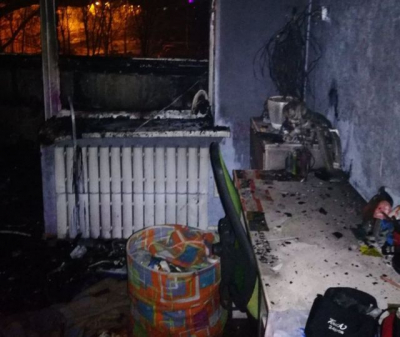 Во время пожара в квартире пострадал 12-летний мальчик