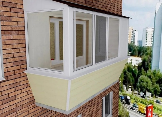 Как сделать балкон с выносом в Киеве?