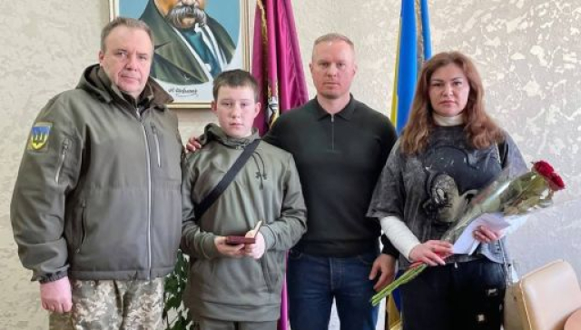 Семье погибшего военного из Харьковской области вручена его государственная награда