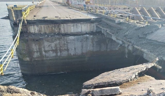 Россияне нанесли удар по плотине Печенежского водохранилища