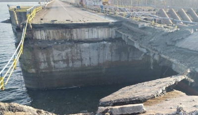 Россияне нанесли удар по плотине Печенежского водохранилища