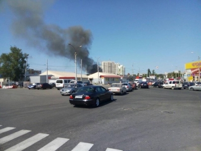 Пожарные предотвратили масштабный пожар на Центральном рынке Харькова