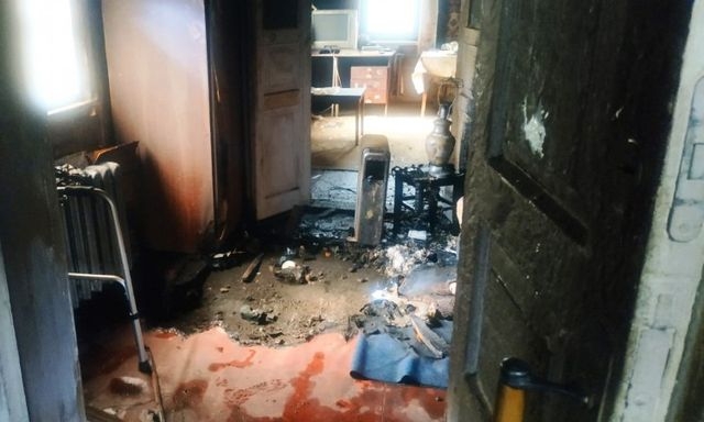 Во время пожара в своем доме погиб пожилой мужчина