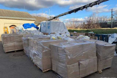 44 тонны продуктов передано в освобожденные населенные пункты