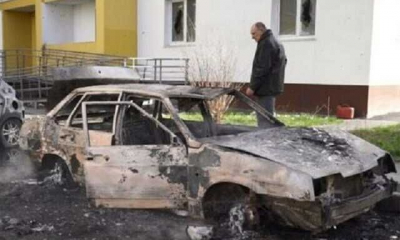 В Киевском районе Харькова вражеский снаряд попал в машину с людьми
