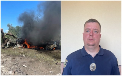 Во время обстрела полицейский спас жизнь 13-летней девочке