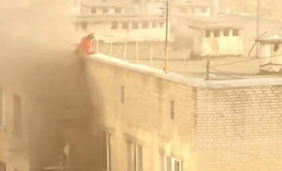 Парень рисковал собой на пожаре