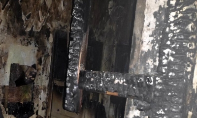 Обстоятельствами пожара в центре Харькова заинтересовалась полиция