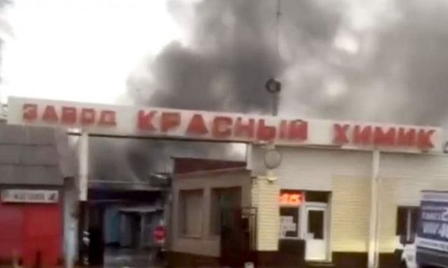 В Харькове горели помещения лакокрасочного завода