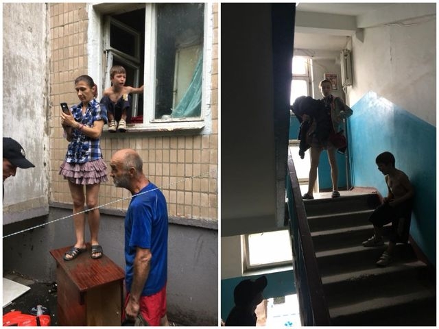 В Харькове горе-мать с ребенком на руках угрожала выброситься из окна (фото)