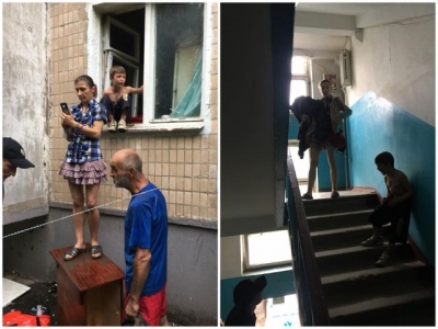 В Харькове горе-мать с ребенком на руках угрожала выброситься из окна (фото)