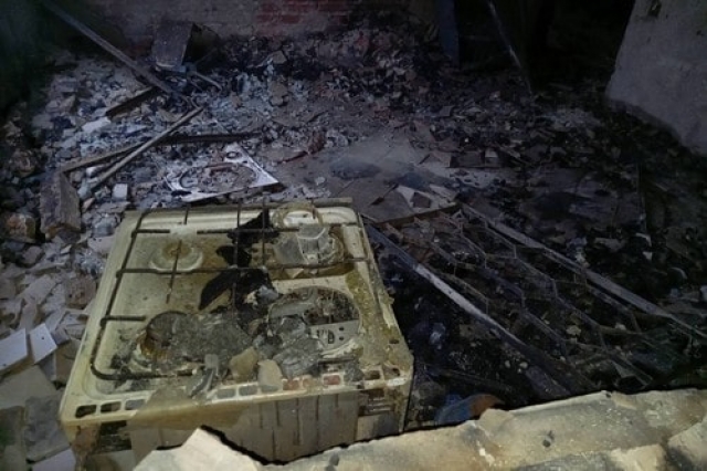 В Змиевском районе полностью сгорела двухэтажная дача