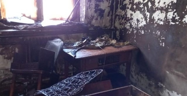 Во время пожара в Краснокутском районе погиб мужчина