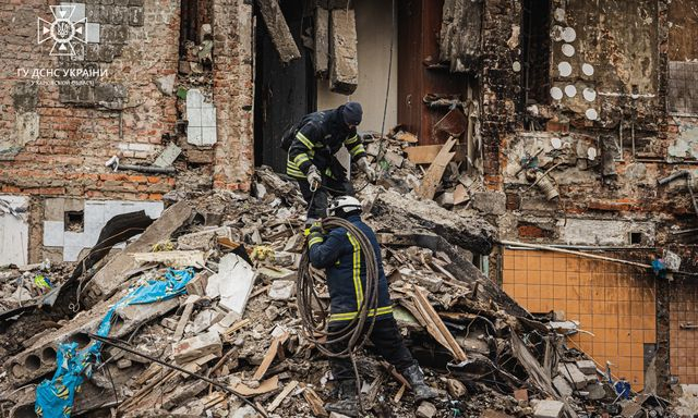 В Киевском районе Харькова завершены поисковые работы на месте прилета ракеты