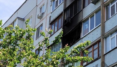 Пожар на Алексеевке – в запертой квартире едва не погиб мужчина