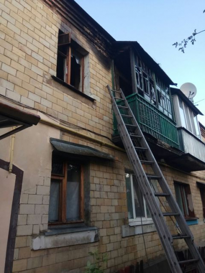 Во время пожара в Харькове погиб мужчина