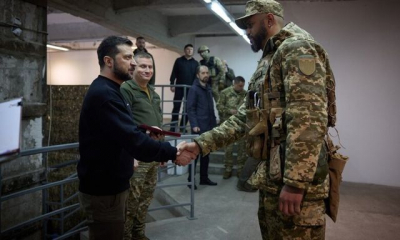 Президент Украины побывал в Харькове и вручил военнослужащим боевые награды (видео)