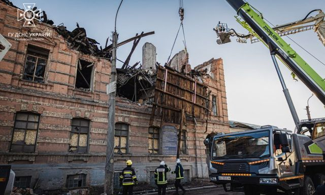 Завершился демонтаж колледжа, разрушенного вражеским беспилотником