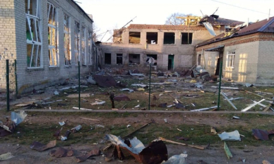 В селе Гусаровка враг обстрелял местную школу