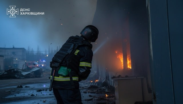 Россияне ударили тремя «Шахедами» по центру Харькова