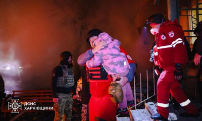 Враг массированно атаковал Харьков беспилотниками типа «Герань» (фото)