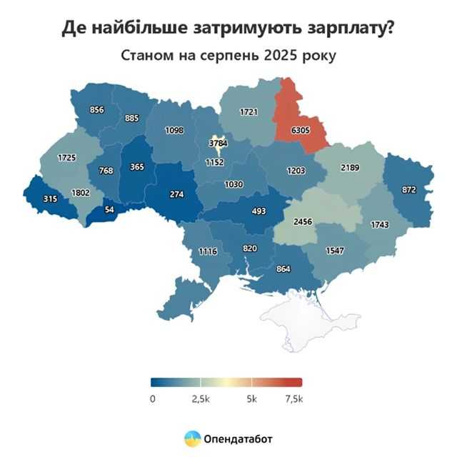 Харьковщина вошла в пятерку наибольших должников по заработной плате