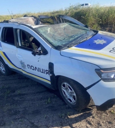 Из-за удара дрона в поселке Белый Колодец пострадали патрульные полицейские