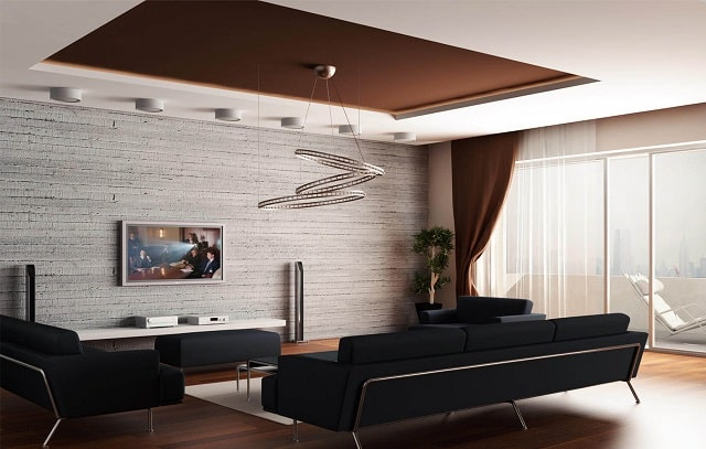 Преимущества и варианты применения подвесных потолков и гипсокартона в интерьере