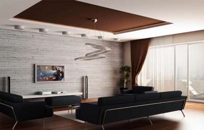 Преимущества и варианты применения подвесных потолков и гипсокартона в интерьере