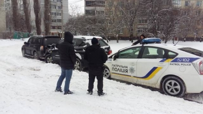 Харьковские патрульные, приехав к месту аварии, стали участниками ДТП (фото)