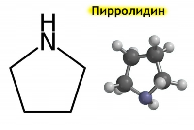 Что пирролидин делает в реакции?
