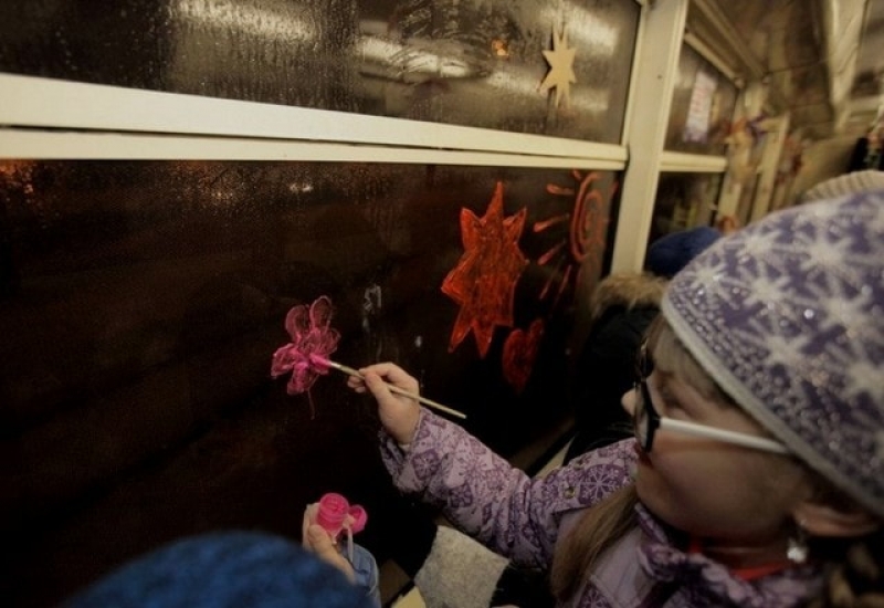 Рождественский трамвай традиционно совершит рейсы в день праздника