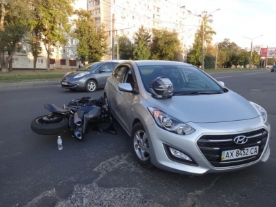 Мотоциклист чудом выжил в страшной аварии