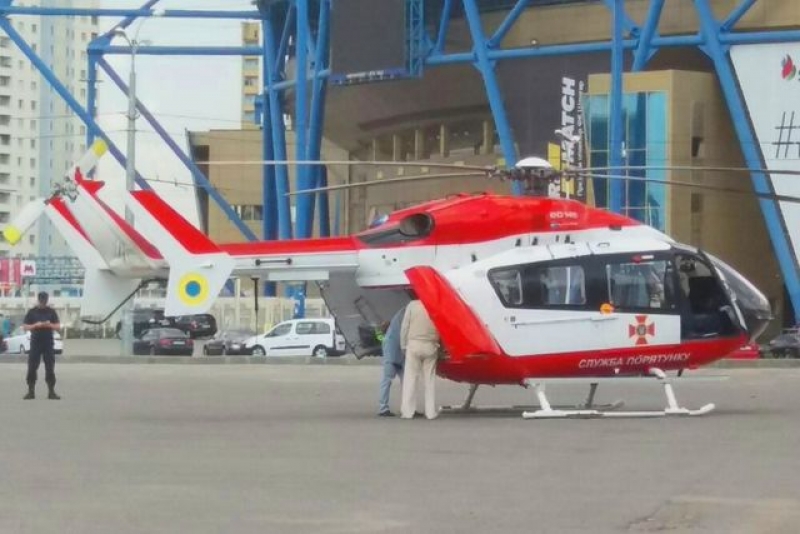 Харьковчан напугала «вертушка» возле стадиона «Металлист»