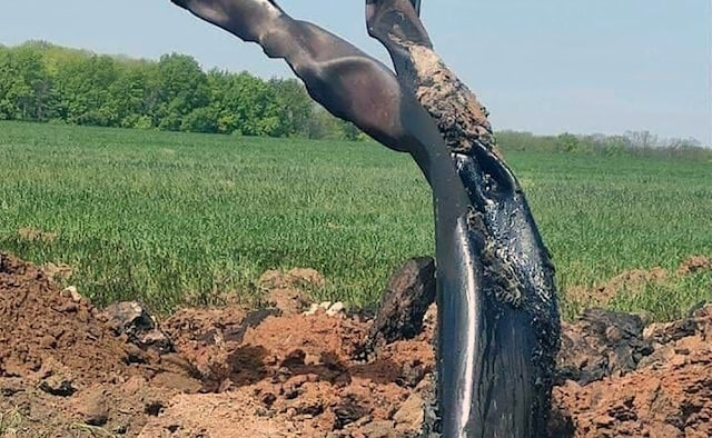 Во время обстрела в Дергачах был поврежден магистральный газопровод