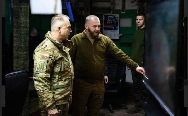 На Харьковщине побывал главнокомандующий ВСУ Александр Сырский