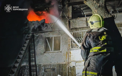 Ночью по Харькову ударили вражеские «Шахеды» - один из них попал в жилой дом
