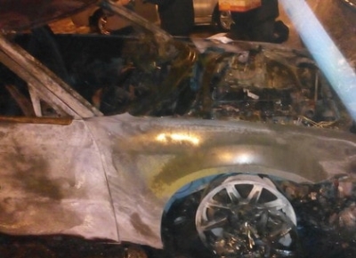 В Харькове опять сгорела иномарка
