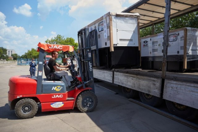Харьковским теплосетям переданы мощные генераторы из Франции