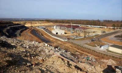 В Дергачевском районе завершается строительство площадки для сортировки мусора