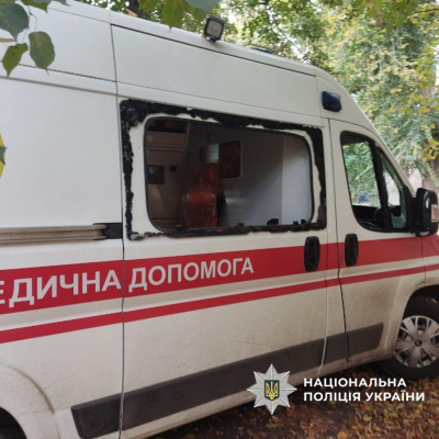 В поселке Боровая враг атаковал машину скорой помощи