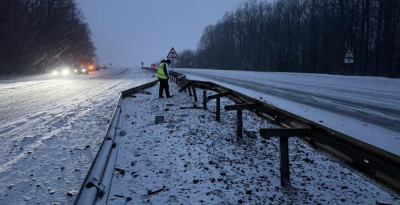 Российский беспилотник повредил автомобильную магистраль М-03