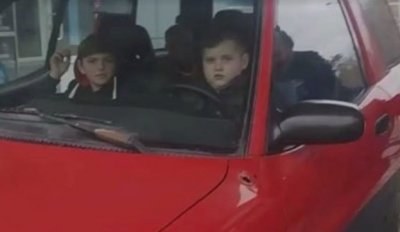 Под Харьковом за рулем «евробляхи» был замечен 11-летний ребенок