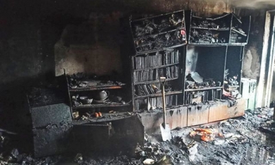 В поселке под Купянском произошел пожар – горела квартира в многоэтажном доме