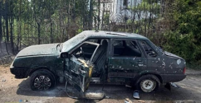 В селе Сподобовка российский дрон упал возле гражданского автомобиля – пострадал водитель