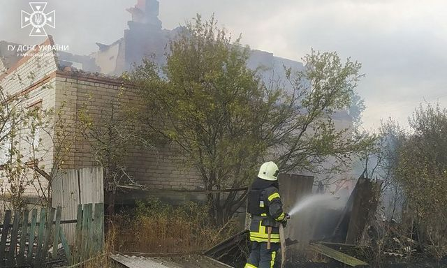 С пожаром в селе Графское боролись почти 7 часов