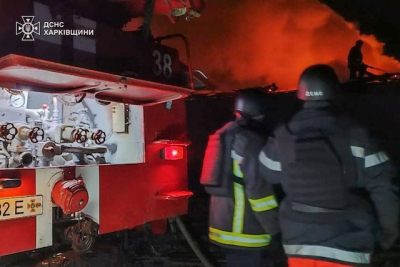 Российский обстрел спровоцировал пожар на сельхозпредприятии